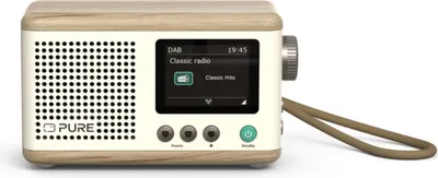 Produktbild von PURE DAB+ Radio Classic Mini baumwoll-weiß/ eiche