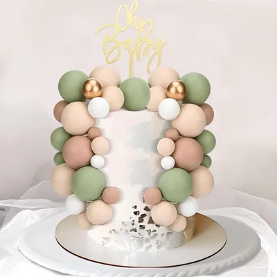 Produktbild von Sonstige Partydekoration Kuchendekoration, 108 Stück Mini-Kugeln, Kuchendekoration, Geburtstagskugel, Schaumstoffkugel, Kuchendekoration für Hochzeit,