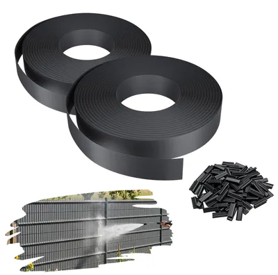 Produktbild von YARDIN PVC Zaunblende Sichtschutzstreifen Gartenzaun Windschutz Sichtschutzmatte Flechtband 70m Anthrazit mit 140 Clips