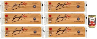 Produktbild von Pasta Spaghettone Gragnanese XXL Hartweizengrieß Pasta 100% Neapolitanische Pasta Längliche Pasta 6 Packung mit 500g + Italian Gourmet polpa 400g