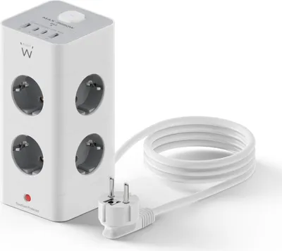 Zdjęcie produktu dla Ewent EW3864, 2 m, Wewnętrzna, Typu F, Type F (CEE 7/7), Pleciony, 1,5 mm²