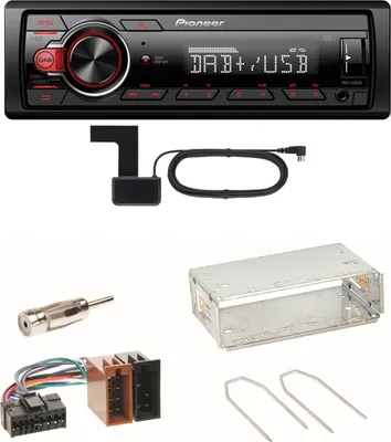 Produktbild von Pioneer MVH-130DAB Digitalradio USB Einbauset für Renault Clio 1 2 Twingo
