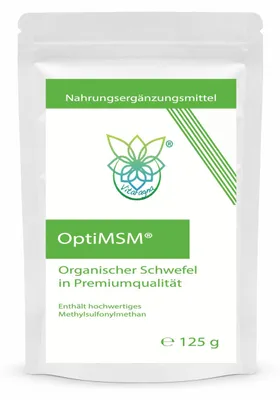 Produktbild von VITARAGNA OptiMSM Pulver 125 g Methylsulfonylmethan MSM