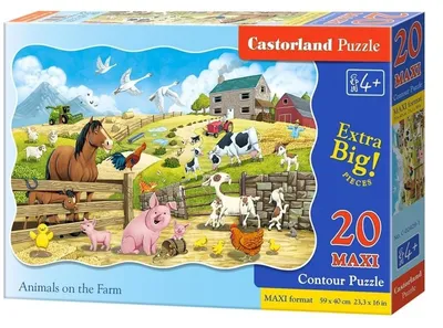 Immagine prodotto di Puzzle 20 pezzi MAXI Animali in Fattoria 2429