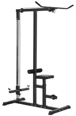 Image de Station de musculation avec poulie - Station de musculation | Couleur : Noir | Dimensions : 107 x 120 x 190 cm
