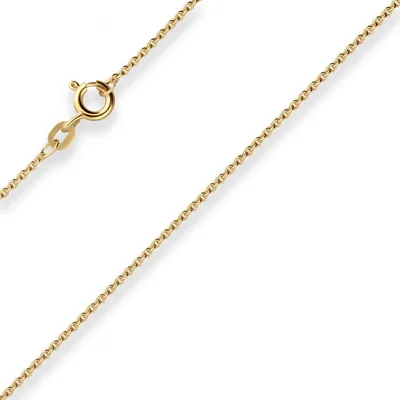 Produktbild von 1,3mm Rund-Ankerkette Goldkette Collier Halskette aus 333 Gold Gelbgold 40cm
