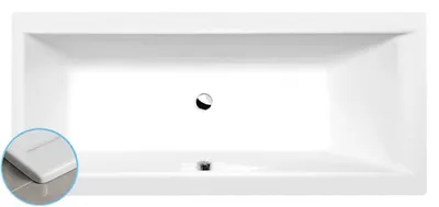 Produktbild von Polysan CLEO SLIM Rechteckwanne 160x70x48cm, weiß