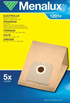 Obrázok produktu pre MENALUX Staubsäcke für Progress/Electrolux (5 Stk.) 1201 P