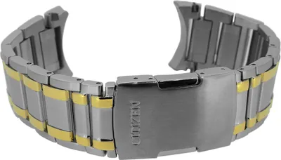 Produktbild von Citizen Eco Drive | Uhrenarmband Edelstahl massiv bicolor | AT4004-52E