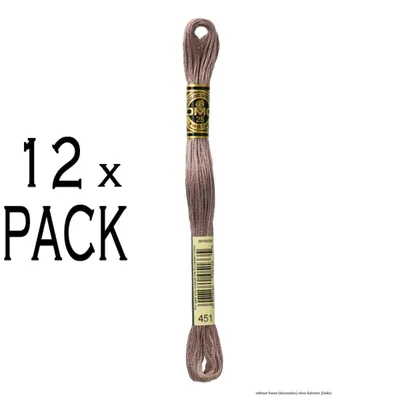 Immagine prodotto di 12x Filo per ricamo DMC Mouline Special 117mc -451, 6 fili, 8m