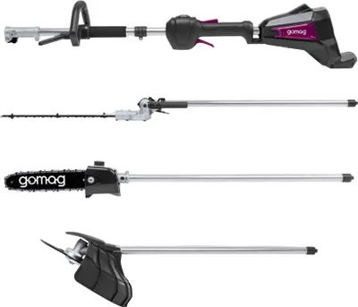 Produktbild von Gomag Akku Multitool GO-GMG400BL 20V Rasentrimmer Heckenschere Astsäge Set