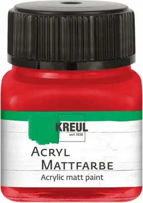 Produktbild von KREUL Acryl Mattfarbe Brillantrot 20 ml