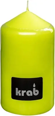 Image de Crabe - bougie cylindrique 60 × 110 mm, verte