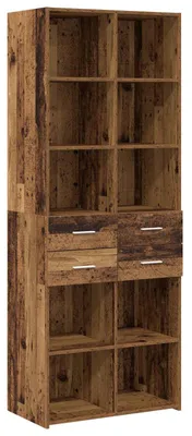 Zdjęcie produktu dla Półka na książki stare drewno 30 x 42.4 x 185.2 cm