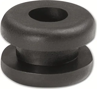 Produktbild von HELLERMANNTYTON Durchführungstülle, 633-02020, Schwarz, PVC, ∅ 4 mm, 1 Stück