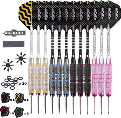 Produktbild von Dartpfeile Metallspitze Profi Steel Darts Set 24g 12 Stück