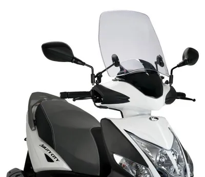 Zdjęcie produktu dla PUIG 20529W Szyba przednia do skutera Trafic pasuje do KYMCO AGILITY 50 CITY 4T Przezroczysta
