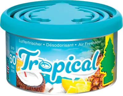 Produktbild von WUNDER-BAUM Duftdose I Langanhaltender Duft im Auto oder zu Hause I Tropical I 1 Stück