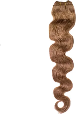 Immagine prodotto di hair2heart bacchette di capelli umani per cucire le extension Wavy - 70cm 100g 8/1 biondo chiaro cenere