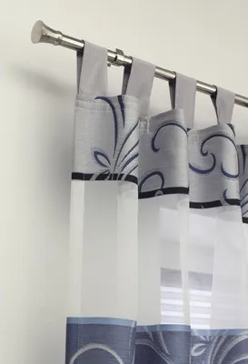 Produktbild von Gardinenstangen Set ausziehbar Pisa edelstahl-optik 190-340 cm Ø 16/19 mm