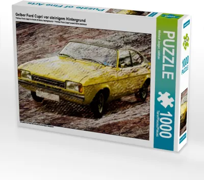 Produktbild von Calvendo Gelber Ford Capri vor steinigem Hintergrund 1000 Teile Puzzle quer 640x480mm, Jaeger Michael; 7343635