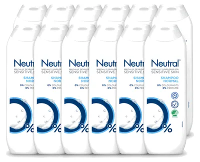 Produktbild von 12 x Neutral 0% Shampoo für normales Haar - 250 ml - Vorteilspackung - 12 Stücke