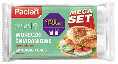 Produktbild von Paclan Frühstücksbeutel, 120 Stück