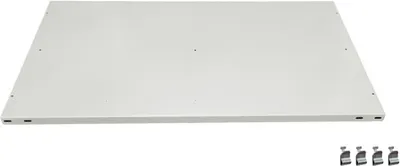 Produktbild von Fachboden ohne Anschlagleiste für Schulte Büro-Fachbodenregal MULTIplus150 Stecksystem | Traglast 150kg | BxT 100x60cm | Lichtgrau
