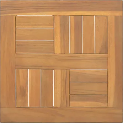 Produktbild von The Living Store Tischplatte Quadratisch 40x40x2,5 cm Massivholz Teak