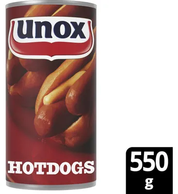 Produktbild von Unox Hotdog Würstchen 550g – lecker, praktisch, typisch deutsch