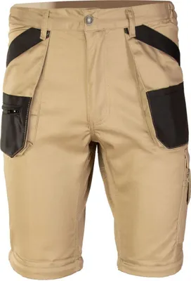 Produktbild von Brixton Practical Kurze Arbeitshose Arbeitsshorts Gartenhose Montagehose Shorts Größe: 52, Farbe.: Beige