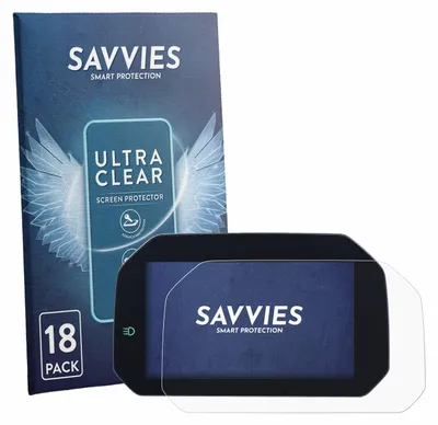 Produktbild von 18x Für BMW F 450 GS 2026 TFT-Display 6.5" Schutzfolie Savvies Displayschutz Display Schutz Folie Klar Transparent