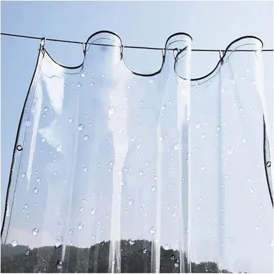 Image de Tunnel de pergola en PVC transparent de 3 mm d'épaisseur pour abris de jardin et protection contre la pluie en extérieur
