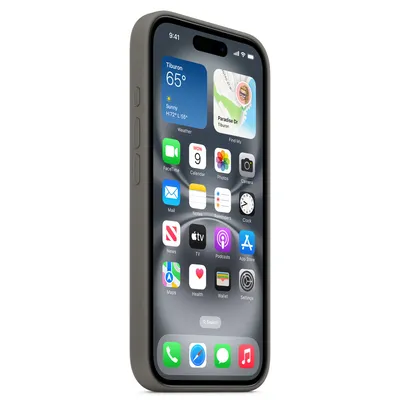 Produktbild von Apple iPhone 16 Plus Silikon Case mit MagSafe – Steingrau, Cover, Apple, iPhone 16 Plus, 17 cm (6.7"), Grau, Steinfarbe