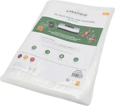 Image de 50 sacs sous vide gaufrés 25x35 cm - LE PRATIQUE - R013301