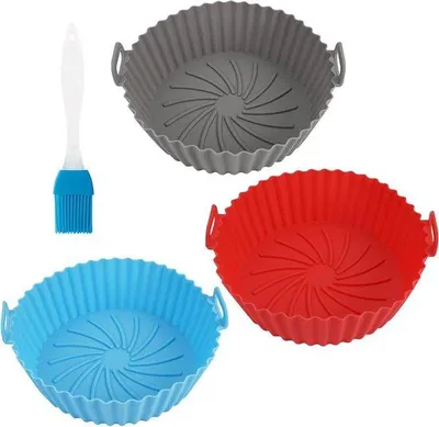 Produktbild von Silikonformen für die Grillzange 16,5 cm - Rund - Recyclbar - Für den Ofen, Mikrowelle - 3 Stück