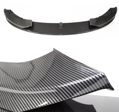 Productafbeelding van Voorbumperlip in carbonlook, met ABE-certificaat, voor BMW F32, modeljaren 2014-2015, met M-pakket
