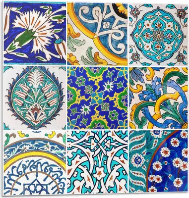 Produktbild von Keramikmuster Im Mosaik – Selbstklebende Fliesen – Wandverkleidung – Wandpaneel – PVC Fliesen – Vinylflisen – PCV Flisen – Selbstklebend – Wanddeko – 9 Stück 30 x 30 cm