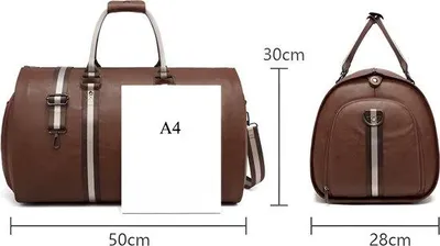 Productafbeelding van CarryQuest® - Reistas - 50 liter - Kunstleer - Schouderbanden - Roze