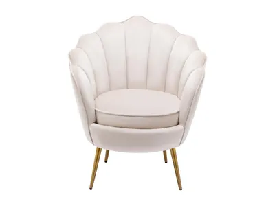 Produktbild von Muschelsessel - Samt - Beige - LALEA
