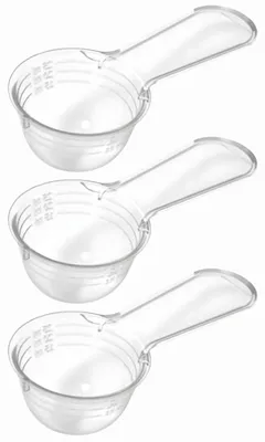 Produktbild von Novaliv 3x Messlöffel 30g robuster Kunststoff Germany präzise Dosierung von Pulvern und Flüssigkeiten für Küche Fitness Haushalt Perfekt für Protein Pulver Waschpulver Scoop Dosierhilfe