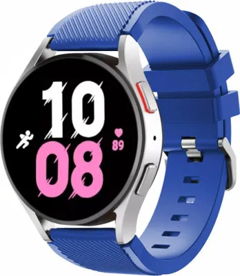 Produktbild von Strap-it Samsung Galaxy Watch 5 - 44mm Silikonarmband (Blau)