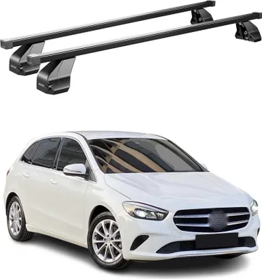 Produktbild von Menabo Stahl Gepäckträger Dachträger für Mercedes B Klasse W247 2018-25 Schwarz