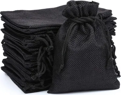 Obrázok produktu pre Balenie 30 ks jutových vrecúšok 15 x 20 cm, jutových vrecúšok so šnúrkou, ľanových vrecúšok, vrecúšok, malých darčekových vrecúšok na šperky, kutilstvo, remeslo, svadbu, párty, Vianoce