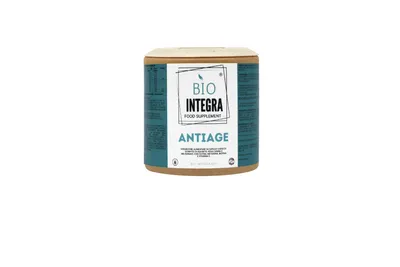 Produktbild von -Integra - Anti-Age Nahrungsergänzung mit Vitamin C und E - 60 Kapseln - Antioxidativer Zellschutz für Haut Immunsystem Haare Nägel