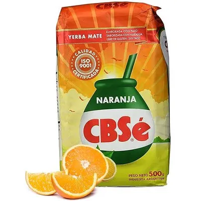 Immagine prodotto di Mate Tee CBSé Naranja 0,5 kg dall'Argentina | Bevanda disintossicante ed energetica