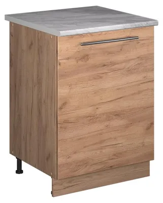 Obrázok produktu pre Kuchynská spodná skrinka Vicco Fame-Line Dub Goldkraft/Dub Goldkraft 60 cm 1 dvere s pracovnou doskou, Model 65196