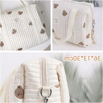 Produktbild von Famanu Babyluiertas Tragbare Wickeltasche für Neugeborene - Elegant mit Schulterriemen Beige