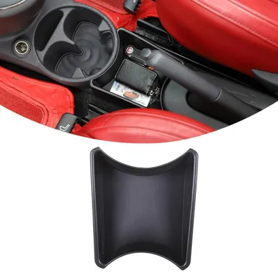Immagine prodotto di Organizzatore per la console centrale per FIAT 500 (2011-2015), colore nero, in ABS, composto da un unico pezzo