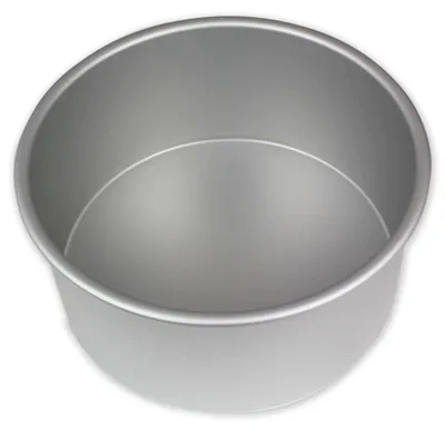 Zdjęcie produktu dla PME Round Cake Pan, Forma do ciasta, Okrągły, Płaska powierzchnia, Szary, Aluminium, 178 mm